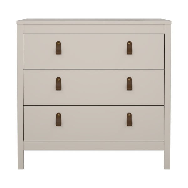 Pilkai smėlinės spalvos šoninė spintelė 82x80x38 cm Madrid – Tvilum