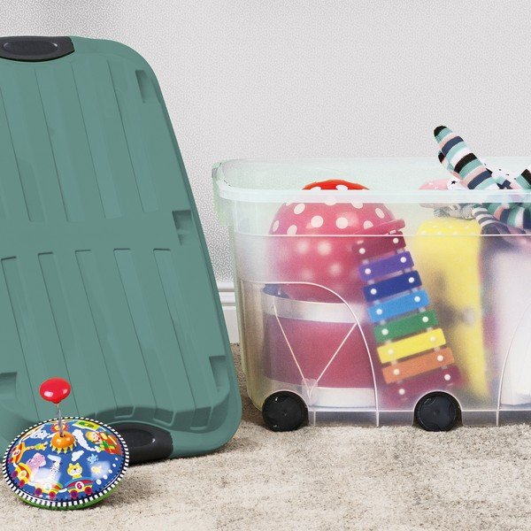 Plastikinė laikymo dėžė su dangčiu Roller - Rotho-image-1