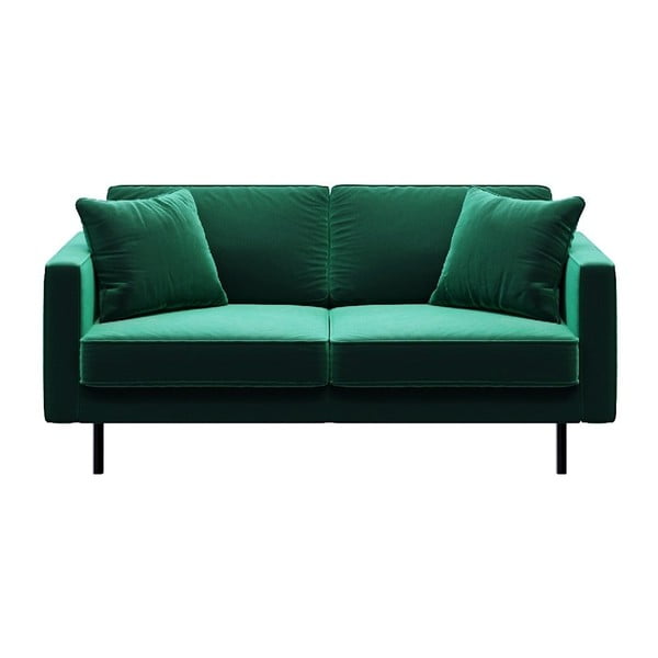Sofa žalios spalvos iš velveto 167 cm Kobo – MESONICA