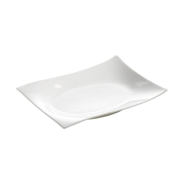 Balta porcelianinė lėkštė Maxwell & Williams Motion, 20,5 x 15 cm