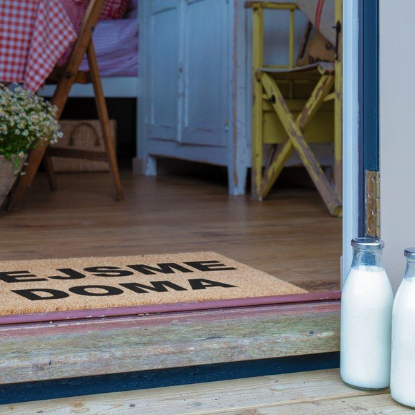 Iš kokoso pluošto grindų kilimėlis 40x60 cm Nejsme Doma – Artsy Doormats-image-3