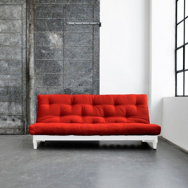 Sofa lova "Karup Fresh" balta/raudona