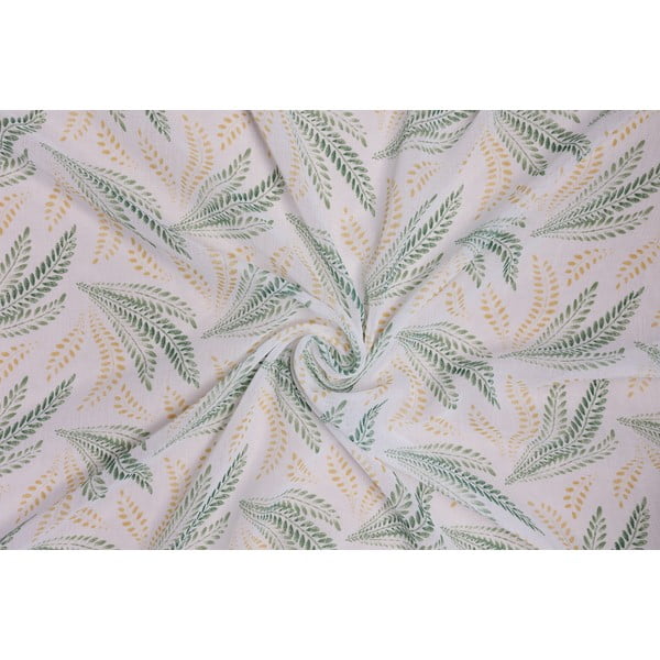 Permatoma užuolaida baltos spalvos/žalios spalvos 300x260 cm Seva – Mendola Fabrics-image-2