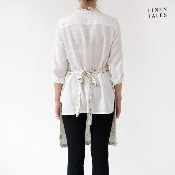 Prijuostė iš lino su Kalėdų motyvu – Linen Tales-image-2