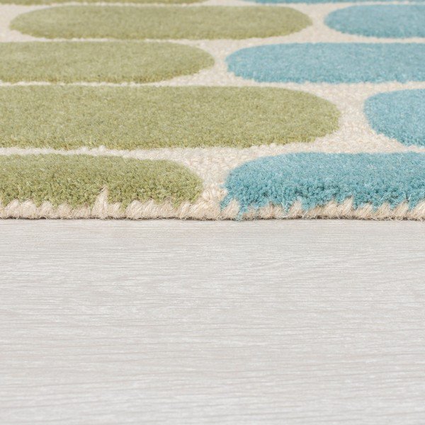 Geltonos ir žalios spalvos vilnonis kilimas Flair Rugs Fossil, 160 x 230 cm-image-3