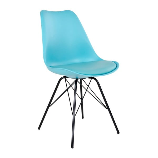 2 šviesiai mėlynų valgomojo kėdžių su sėdyne rinkinys "House Nordic