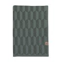 Tamsiai žalias medvilninis rankšluostis 50x95 cm Geo - Mette Ditmer Denmark