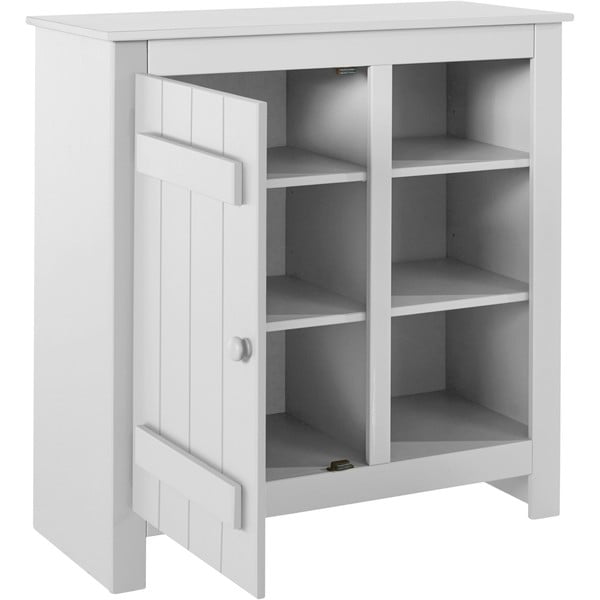 Iš pušies masyvo spintelė baltos spalvos 90x90 cm Bertram – Støraa-image-3