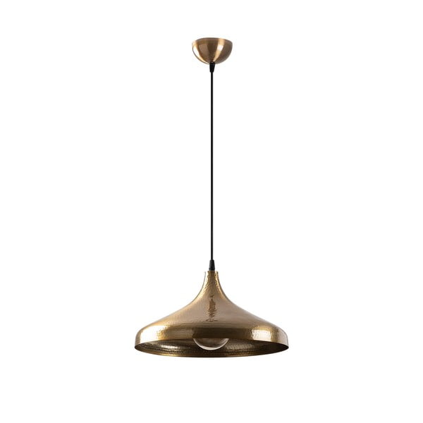 Bronzinės spalvos kabantis šviestuvas ø 36 cm su metaliniu gaubtu Tattoo – Opviq lights