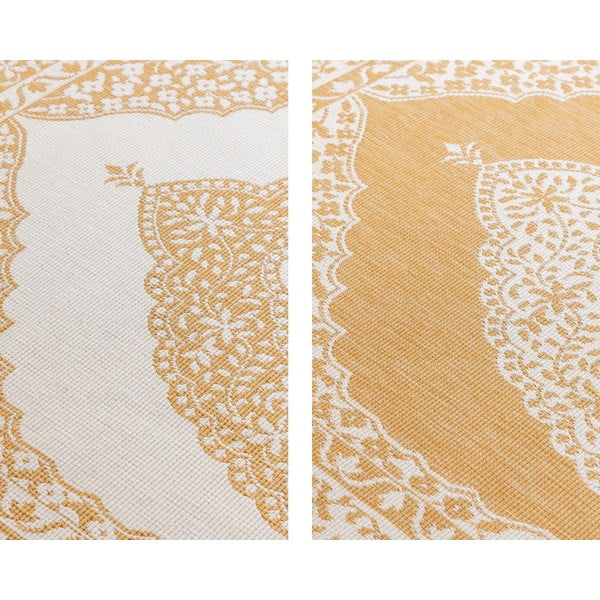 Lauko kilimas ochros spalvos/kreminės spalvos 120x170 cm Gemini – Elle Decoration-image-4