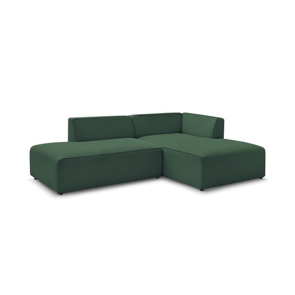 Žalios spalvos modulinė kampinė sofa (su dešiniuoju kampu/„L“ formos) Megeve – Bobochic Paris-image-3