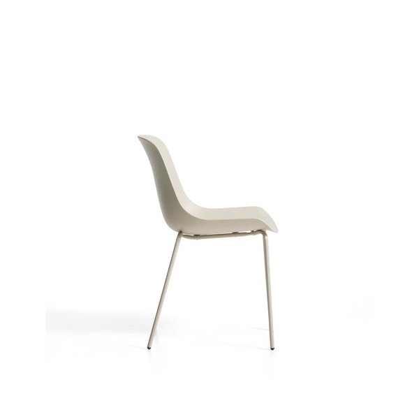 Smėlio spalvos plastikinė sodo kėdė Altea – Kave Home-image-3