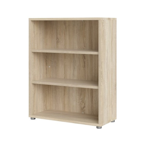 Modulinė knygų spinta natūralios spalvos iš ąžuolo 89x113 cm Prima – Tvilum-image-3