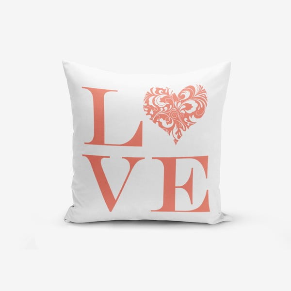Minimalistiniai pagalvėlių užvalkalai Love Flower, 45 x 45 cm
