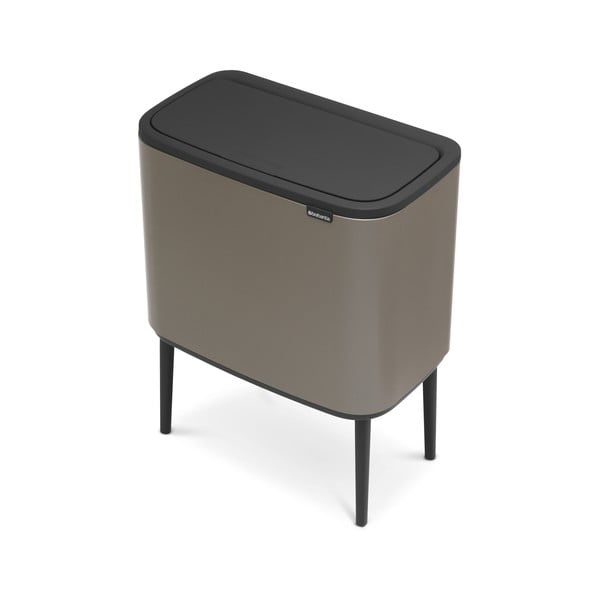 Iš plieno šiukšliadėžė pilkos spalvos rūšiavimui/galima atidaryti palietus 34 l Bo Touch Bin – Brabantia-image-4