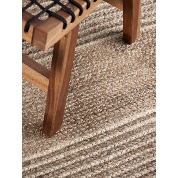 Apverčiamas/rankų darbo šviesios natūralios spalvos/tamsios natūralios spalvos iš džiuto kilimas 80x300 cm Juno – Hanse Home-image-3