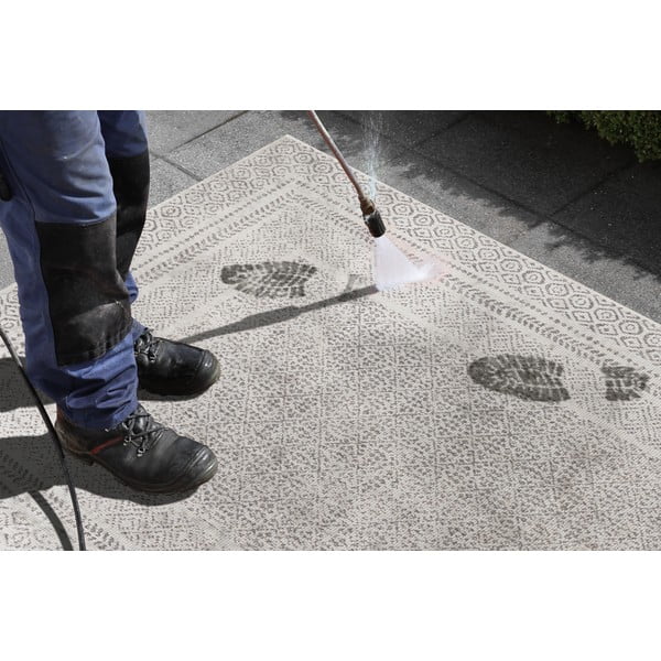 Pilkai baltas dvipusis lauko kilimas Ragami Berlin, 120 x 170 cm-image-2