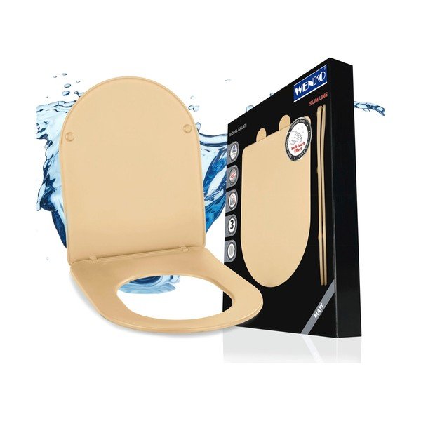 Tualeto sėdynė Easy-close funkcija 36 x 46 cm Galati – Wenko