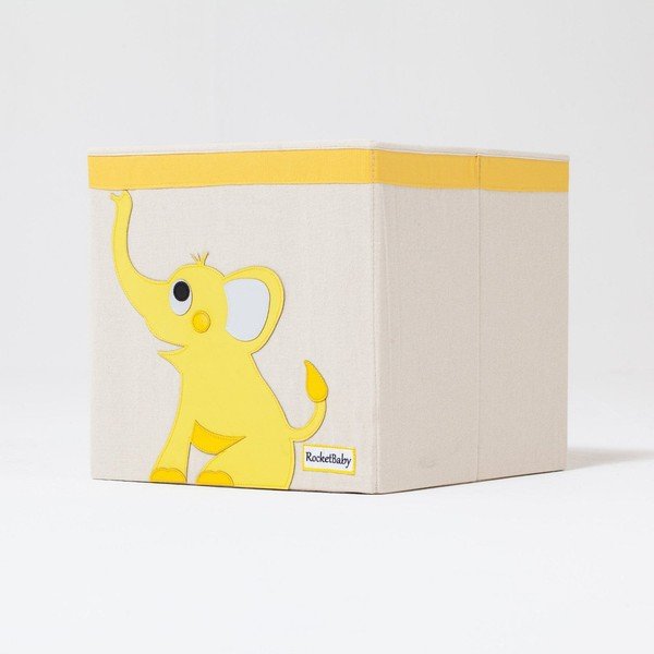 Medžiaginė vaikiška saugojimo dėžė Robby the Elephant - Rocket Baby-image-3