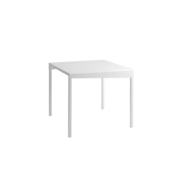 Baltas metalinis valgomojo stalas Custom Form Obroos, 80 x 80 cm