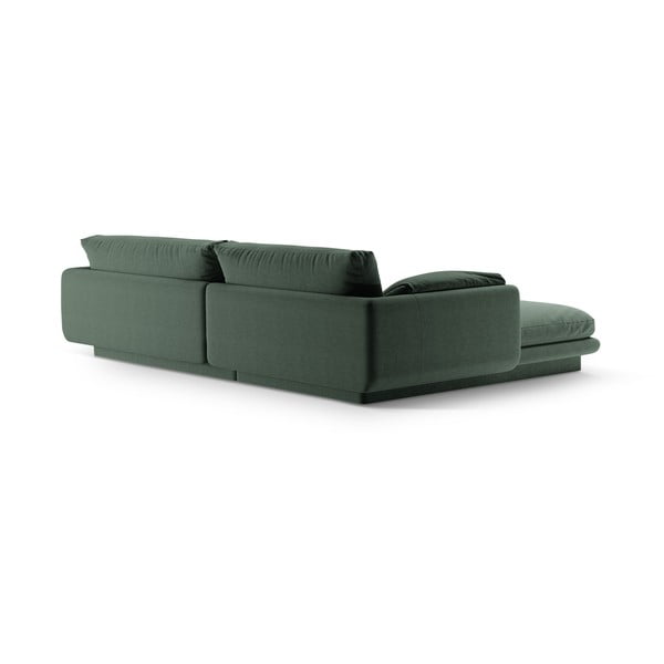 Kampinė sofa tamsiai žalios spalvos (su dešiniuoju kampu) Torino – Micadoni Home-image-3