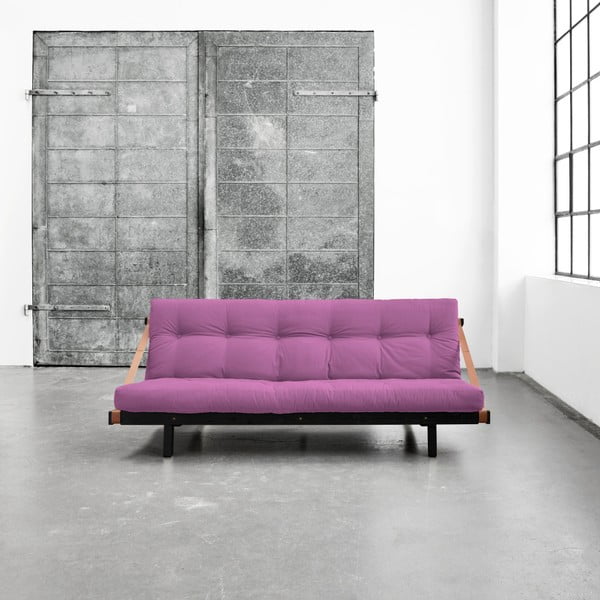 Kintama sofa "Karup Jump" juoda/žalsvai rožinė