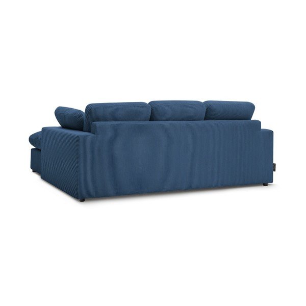 Mėlynos spalvos kampinė sofa iš kordinio velveto Belair – Bobochic Paris-image-4