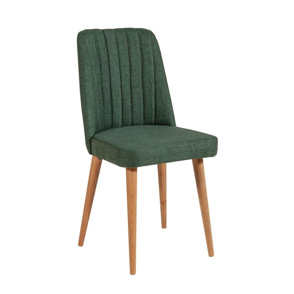 Valgomojo kėdė iš aksomo žalios spalvos Stormi Sandalye – Kalune Design