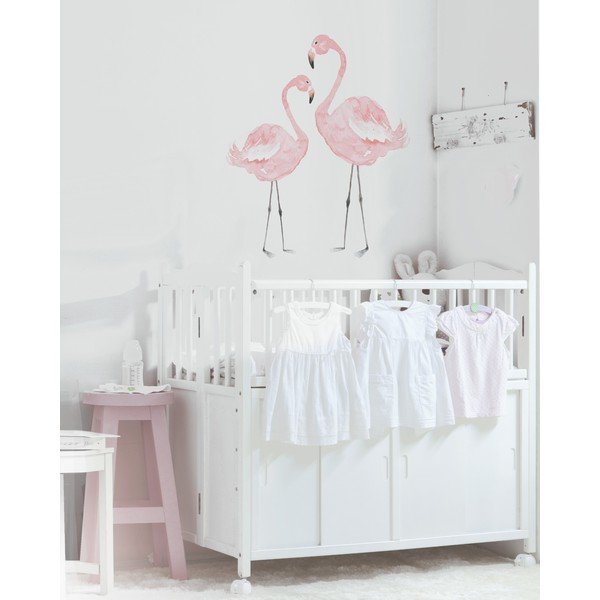 Sienų lipdukas Dekornik Flamingos, 55 x 55 cm-image-1