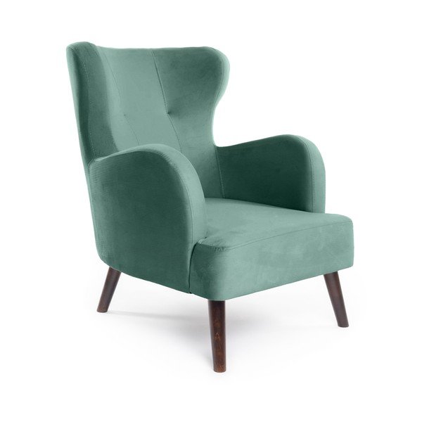 Iš velveto krėslas mėtų spalvos su atlošu Noemye – Bonami Selection