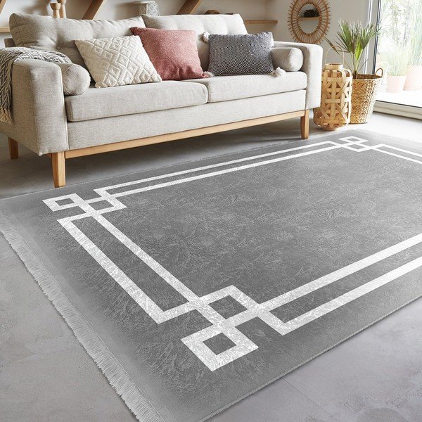 Pilkas kilimas 160x230 cm - Mila Home-image-1