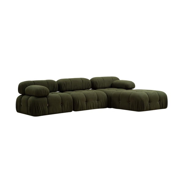 Kampinė sofa tamsiai žalios spalvos (kintama) Bubble – Artie