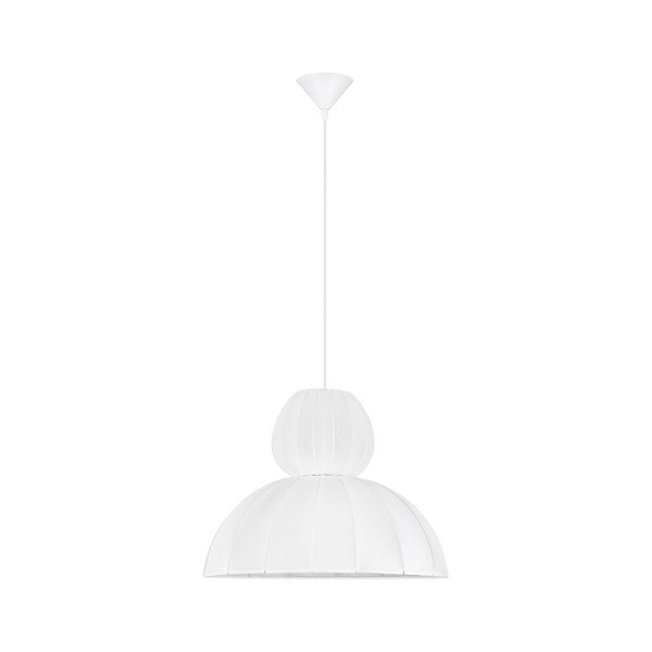 Matinės baltos spalvos iš tekstilės kabantis šviestuvas ø 50 cm Delina – Nova Luce