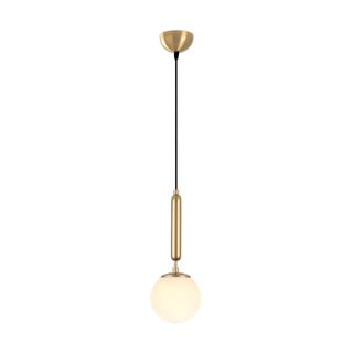 Kabantis šviestuvas auksinės spalvos ø 15 cm su stiklo gaubtu King – Opviq lights