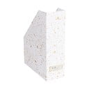 Aukso ir baltos spalvos žurnalų ir dokumentų aplankas Bigso