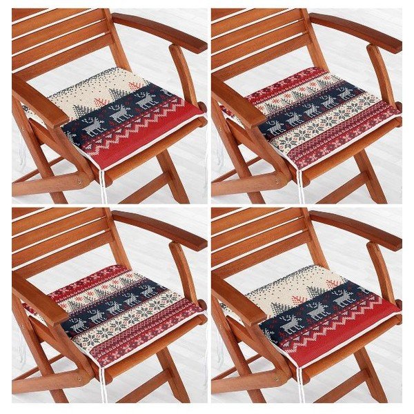 Sėdynės pagalvėlės 4 vnt. su Kalėdų motyvu 40x40 cm Christmas Sweater – Mila Home