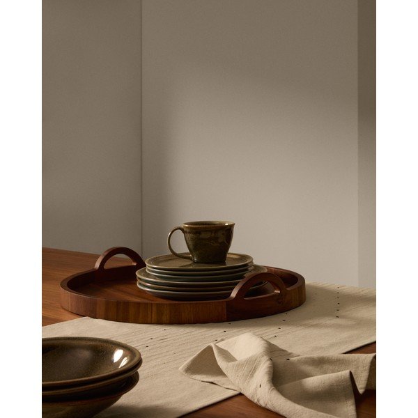 Pilkos spalvos iš keramikos puodelis Coval – Kave Home-image-1