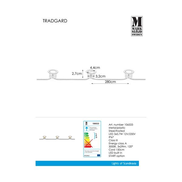 Taškinis apšvietimas Markslöjd Tradgard-image-1
