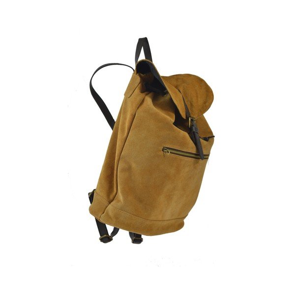 Ruda odinė kuprinė Chicca Borse Inna-image-2