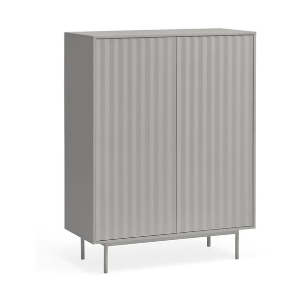 Aukšta šoninė spintelė pilkos spalvos 97x130 cm Sierra – Teulat-image-2