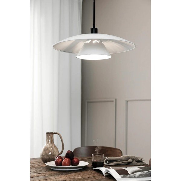 Juodai baltas pakabinamas šviestuvas su metaliniu gaubtu ø 50 cm Millinge - Markslöjd-image-2