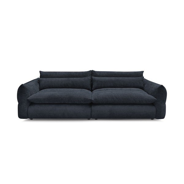 Tamsiai mėlynos spalvos sofa iš šenilinio audinio 276 cm Neil – Bobochic Paris