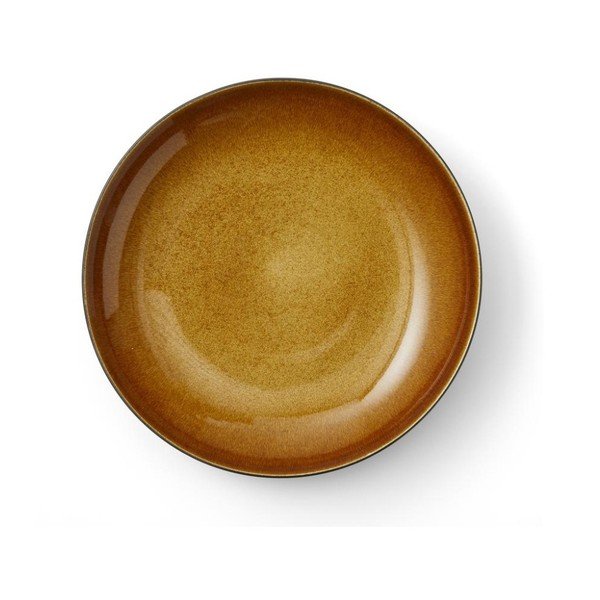 Juodos spalvos/gintarinės spalvos iš akmens masės dubuo ø 40 cm Gastro Black/Amber – Bitz-image-3