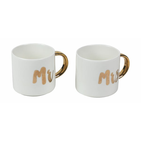 2 porcelianinių puodelių rinkinysVilla d'Este Mr & Mrs, 280 ml