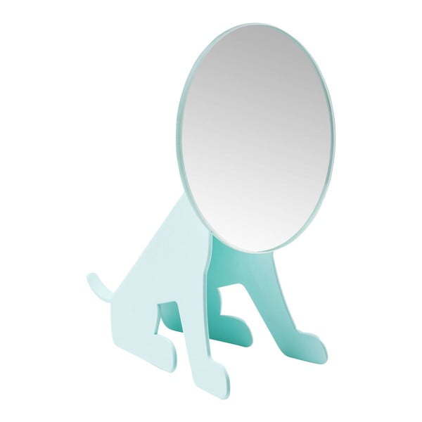 Mėtų mėlynos spalvos stalo veidrodis Kare Design Dog