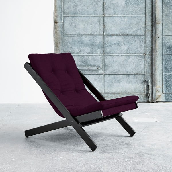 "Karup Boogie" sulankstomoji kėdė juoda / violetinė slyva
