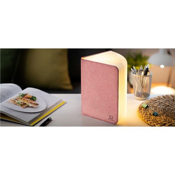 Stalinis šviestuvas LED (aukštis 2,5 cm) su tekstiliniu gaubtu Booklight – Gingko-image-3