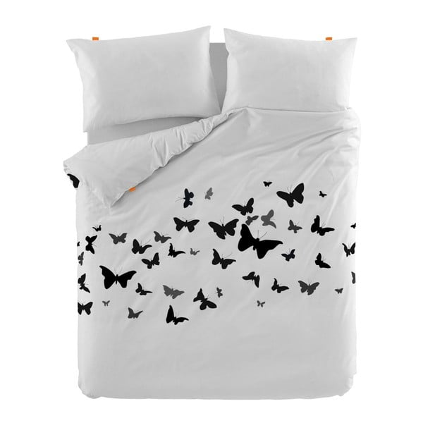 Medvilninis antklodės užvalkalas Blanc Butterflies, 220 x 220 cm