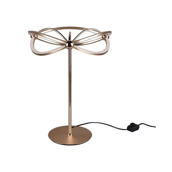 Žalvario spalvos stalinis šviestuvas LED su pritemdymo funkcija (aukštis 50 cm) Charivari – Trio