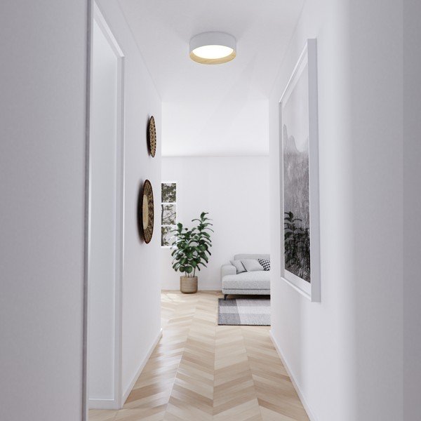 Lubinis šviestuvas kreminės spalvos LED ø 45 cm – SULION-image-2